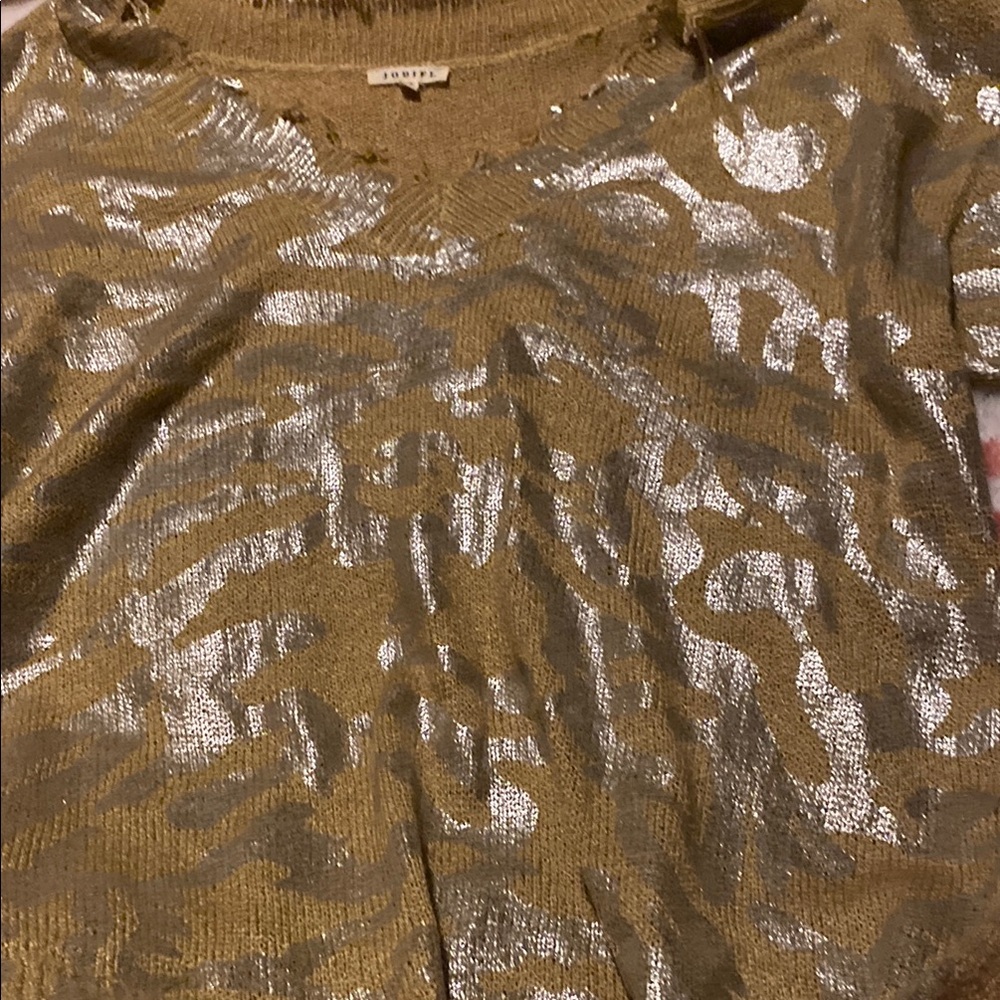 Gold and Silver Women's Sweater